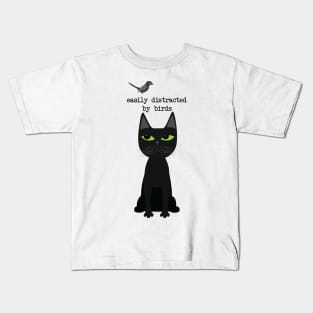 Easily Distracted By Birds Kids T-Shirt